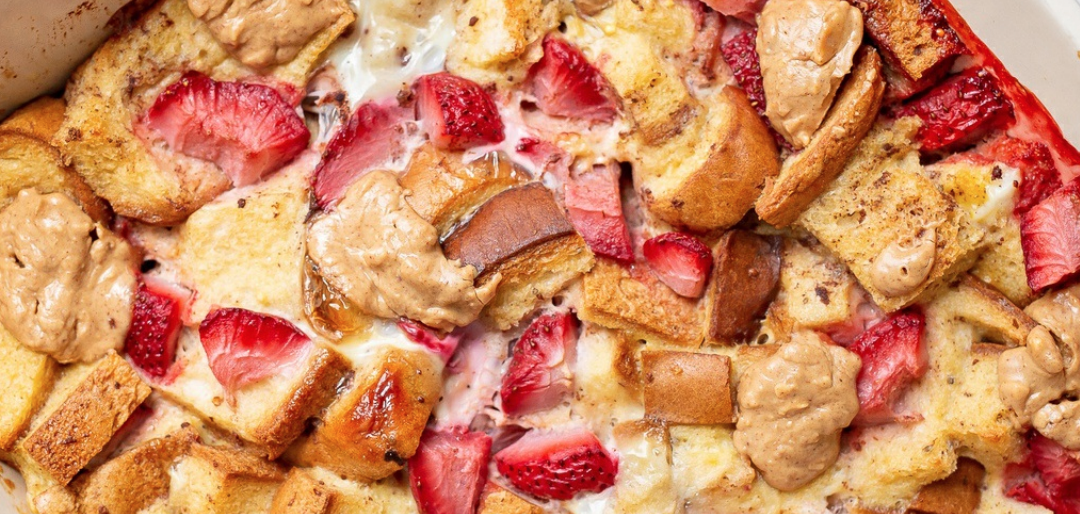 PB & Berry Baked French Toast
