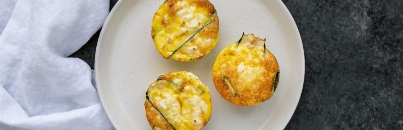 Zucchini & Goat Cheese Egg Muffins